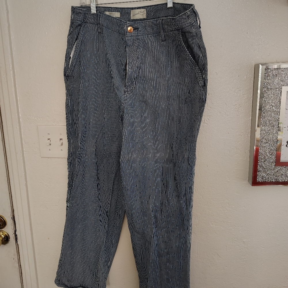 CHIC Blue Striped Jeans DENIUM CLASSIC COASTLY FOOTBALL CULTURE VINTAGE Y2K FUN